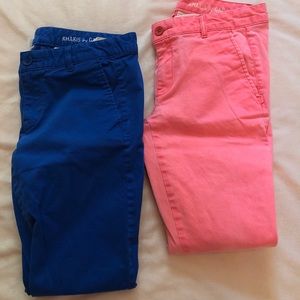 Khakis by Gap. 2 pairs. Size 0